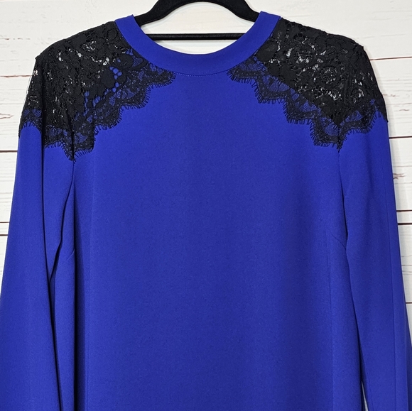 CeCe by Cynthia Steffe Blue Shift Dress - Picture 3 of 14